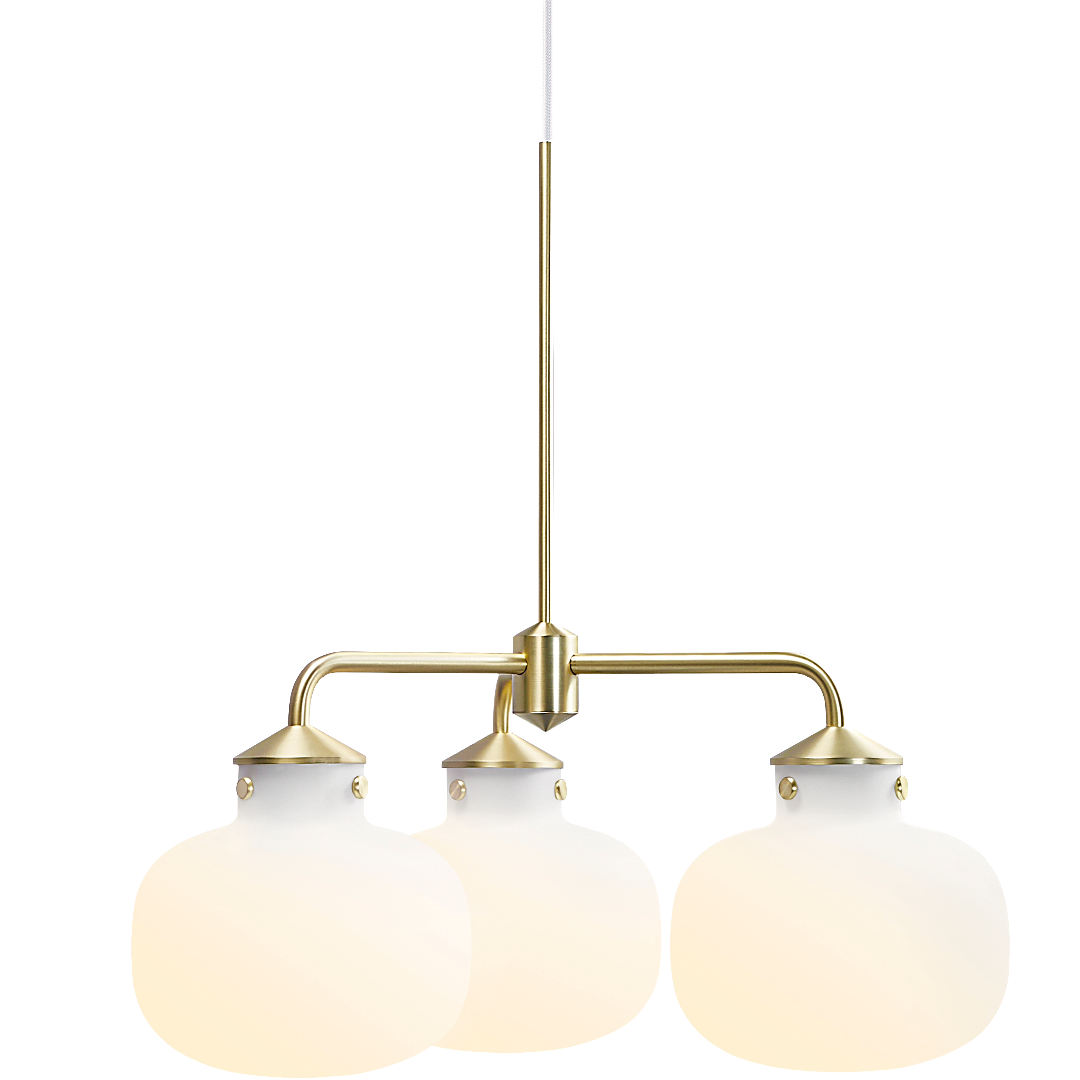 Outlet: Raito 3-Arm | Pendant | White/brass