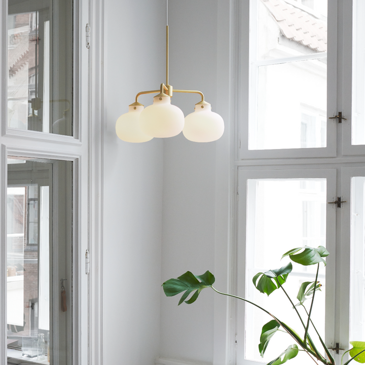 Outlet: Raito 3-Arm | Pendant | White/brass