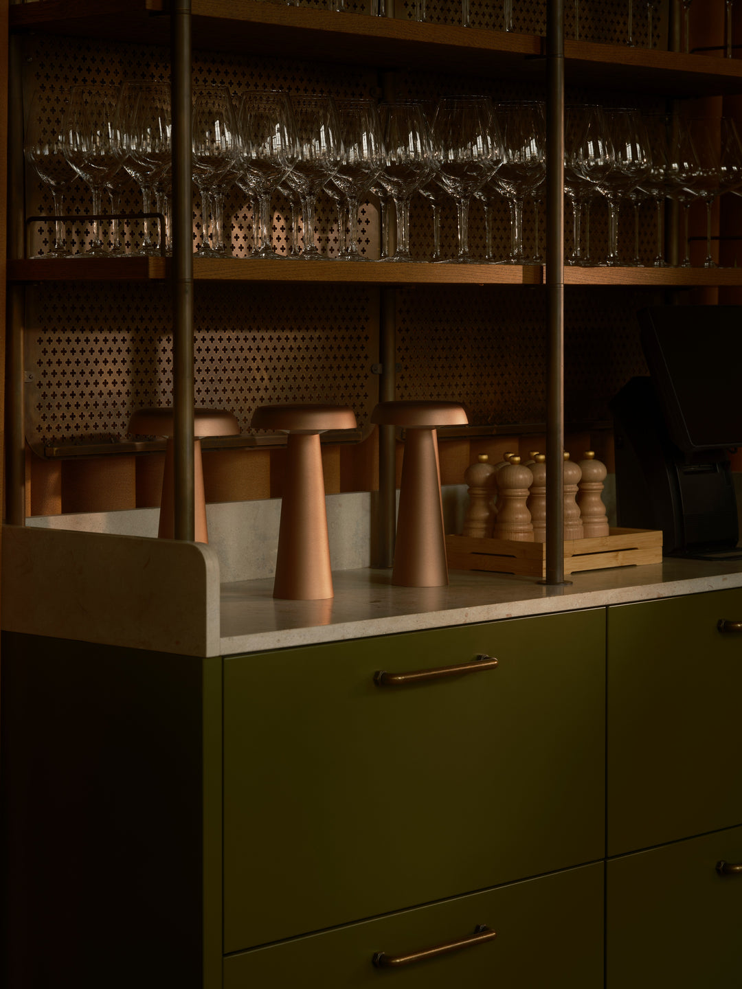 Arcello | Table lamp | Brunished brass