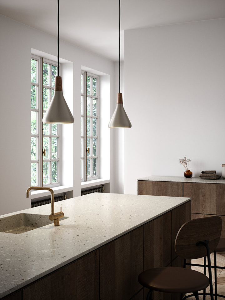 Nori 18 | Pendant | Brushed steel