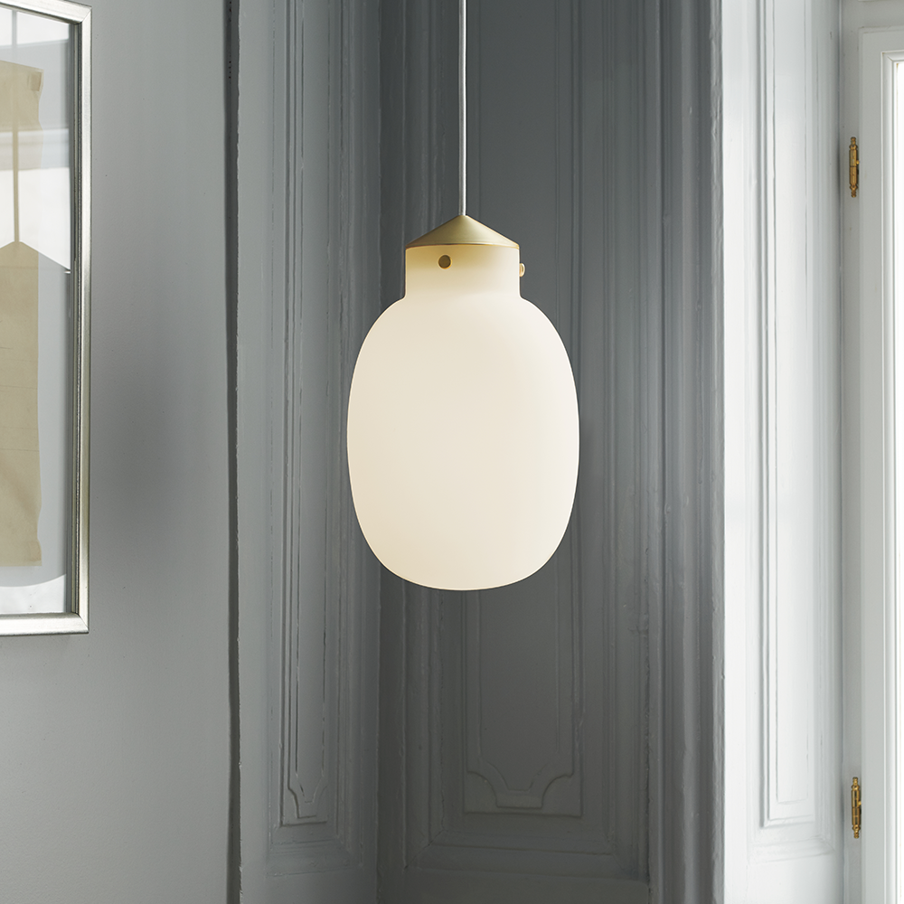 Raito 22 | Pendant | White/Brass